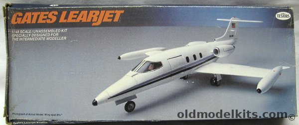 Testors 1/48 Learjet 25 (Lear Jet), 401 plastic model kit